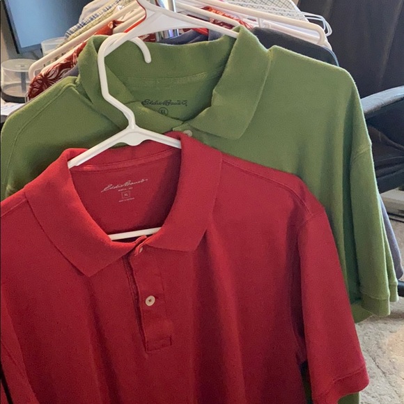 2 Eddie Bauer polo shirts - Picture 1 of 3